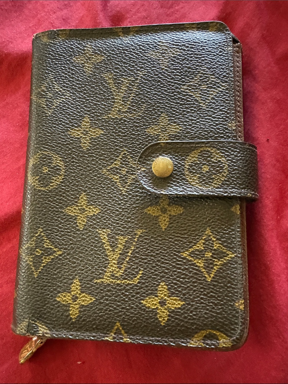 Louis Vuitton passport wallet holder with COA